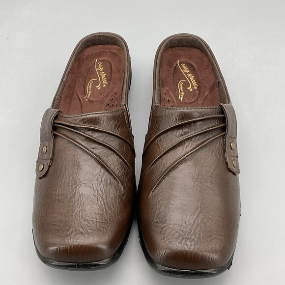 NEW Easy Street Women’s Holly Lightweight Mules Brown Size 5.5M - Picture 3 of 10